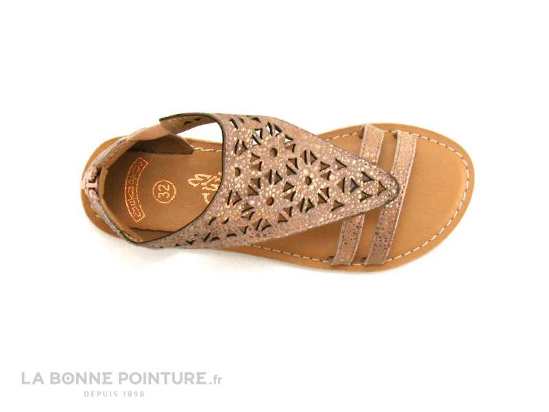 Wipop ANNETH Rose Nude Metal - Sandale Fille Avec Zip 5 Wipop ANNETH Rose Nude Metal - Sandale Fille Avec Zip – Image 3