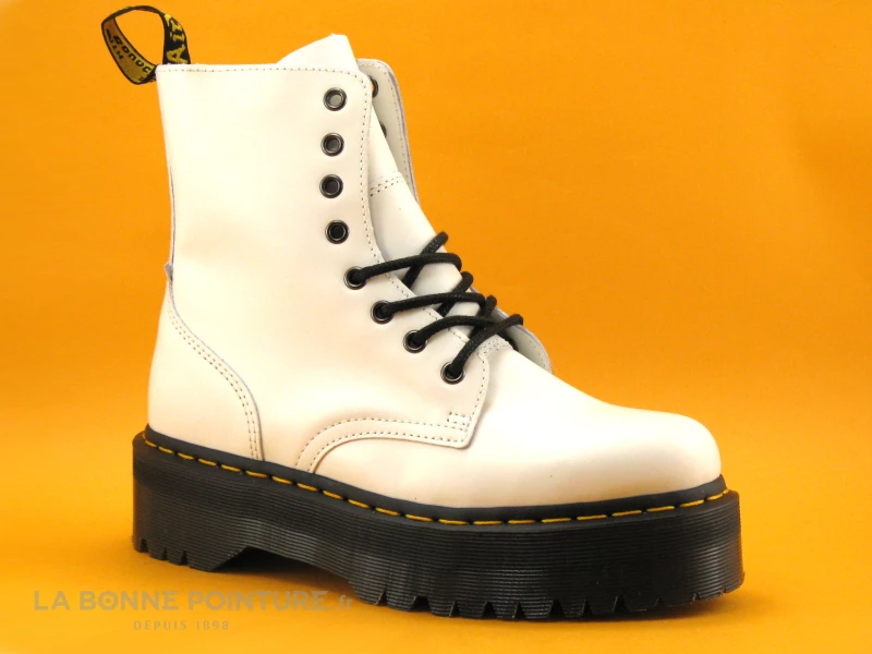 Dr. Martens Dr Martens JADON White Polished - 15265100 - Bottine Blanche 7 Dr. Martens Dr Martens JADON White Polished - 15265100 - Bottine Blanche – Image 5