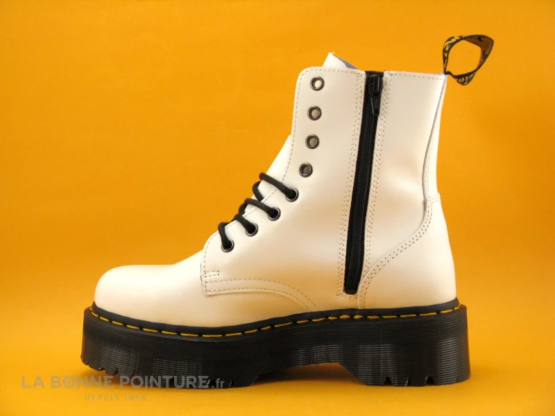 Dr. Martens Dr Martens JADON White Polished - 15265100 - Bottine Blanche 5 Dr. Martens Dr Martens JADON White Polished - 15265100 - Bottine Blanche – Image 3