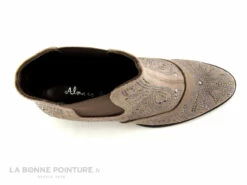 Alma En Pena I18287 - Velours Taupe - Perles - Boots Western Talon -LA BONNE POINTURE Soldes cd24607c73b9e66c561f35ea11d5d5ef img 6803.jpg 125353
