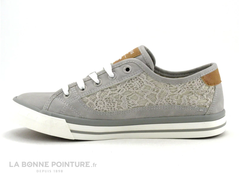 Mustang 1146-317-22 Hellgrau - Basket Grise Avec Dentelle 5 Mustang 1146-317-22 Hellgrau - Basket Grise Avec Dentelle – Image 3