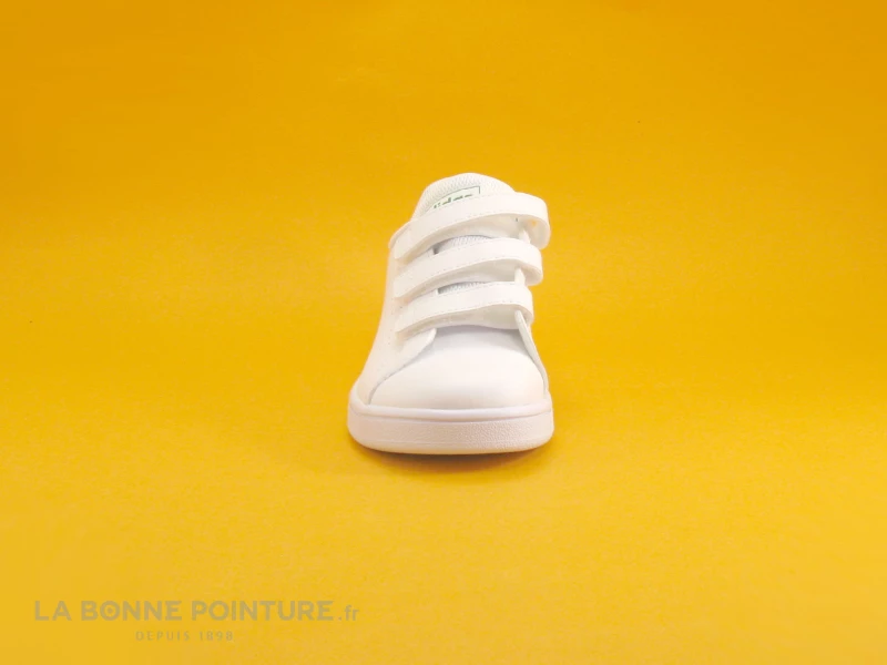 Adidas EF0223 Advantage C Blanc Vert Gris - Basket Enfant Velcro 4 Adidas EF0223 Advantage C Blanc Vert Gris - Basket Enfant Velcro – Image 2