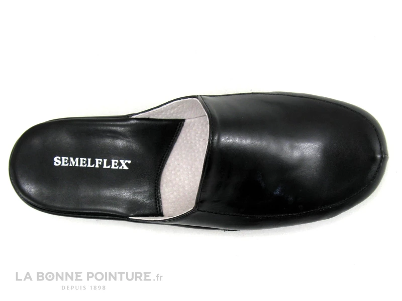 Semelflex BEY Noir - Pantoufle Mule Homme Avec Semelle Cuir 5 Semelflex BEY Noir - Pantoufle Mule Homme Avec Semelle Cuir – Image 3