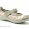 Remonte R7627-93 - Ballerine Beige Et Fleurie Avec Bride Velcro