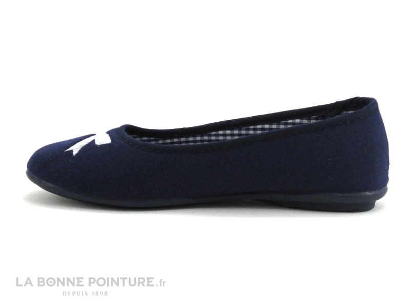 RYB 600 9000 B392 - Bleu Marine - Pantoufle Ballerine Femme 4 RYB 600 9000 B392 - Bleu Marine - Pantoufle Ballerine Femme – Image 2