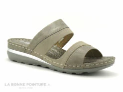 Morans RODEST Bronze Beige - Mule Compensee Femme