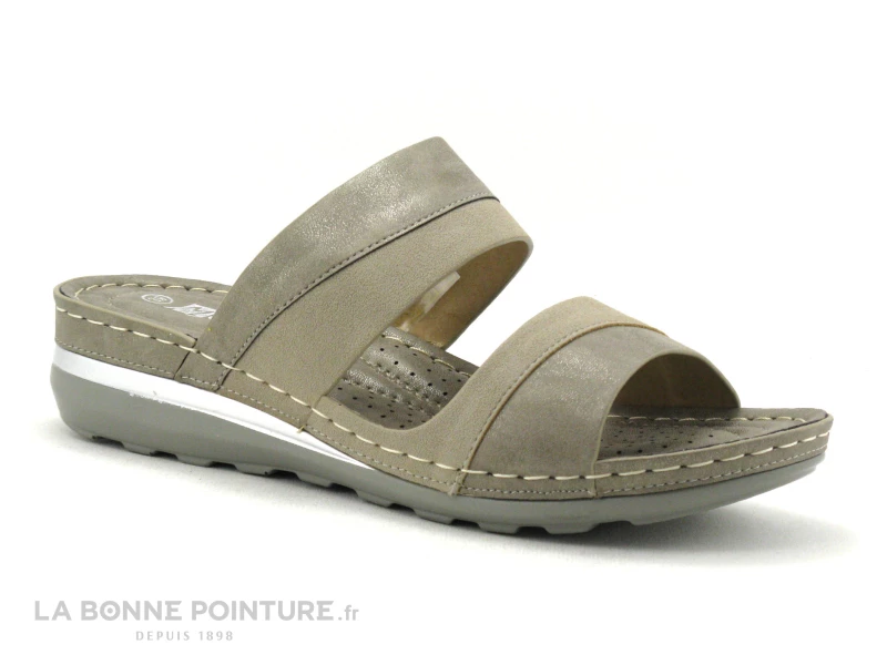 Morans RODEST Bronze Beige - Mule Compensee Femme 3 Morans RODEST Bronze Beige - Mule Compensee Femme