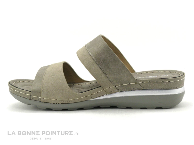 Morans RODEST Bronze Beige - Mule Compensee Femme 5 Morans RODEST Bronze Beige - Mule Compensee Femme – Image 3