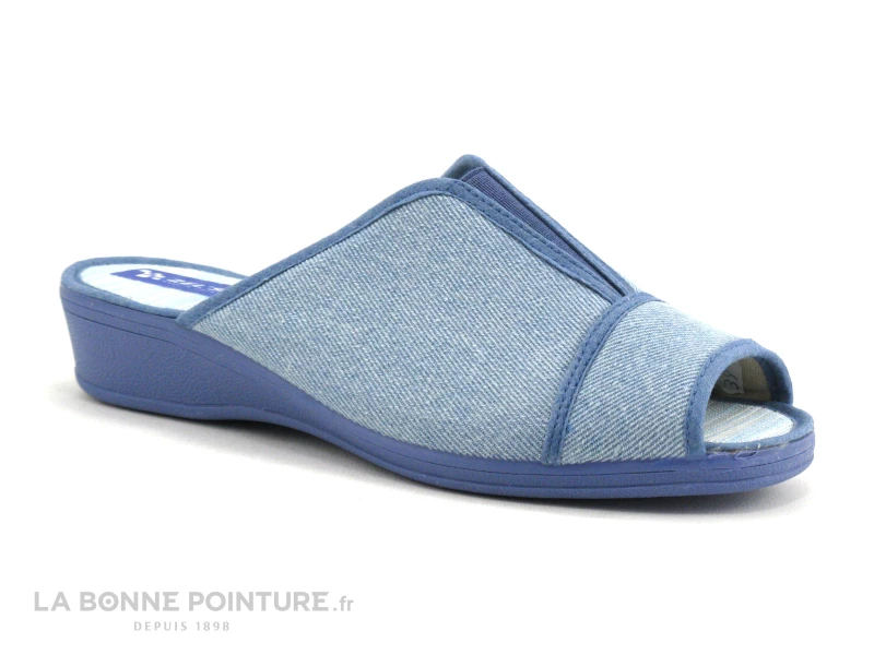Zels 9240 Jeans - Pantoufle Mule Femme Bleu Ciel 3 Zels 9240 Jeans - Pantoufle Mule Femme Bleu Ciel