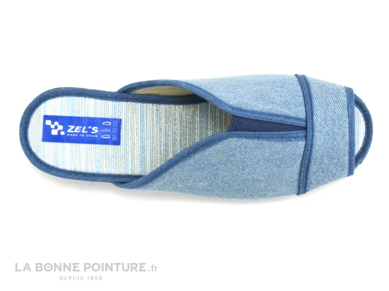 Zels 9240 Jeans - Pantoufle Mule Femme Bleu Ciel 5 Zels 9240 Jeans - Pantoufle Mule Femme Bleu Ciel – Image 3