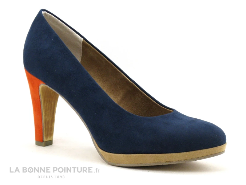 Marco Tozzi 2-22441-26 Navy Multi - Escarpin Talon Haut 3 Marco Tozzi 2-22441-26 Navy Multi - Escarpin Talon Haut