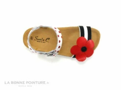 Sonia C BIA - Rayures Pois Fleur - Rouge Noir Blanc - Sandale Fille -LA BONNE POINTURE Soldes cd24607c73b9e66c561f35ea11d5d5ef img 7144.jpg 136810