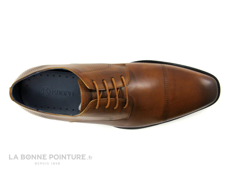 KDopa VATRELI Gold - Chaussure Derbi Homme En Cuir Marron Camel 8 KDopa VATRELI Gold - Chaussure Derbi Homme En Cuir Marron Camel – Image 6