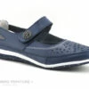 Morans WELKE - Bleu Marine - Ballerine Avec Bride A Scrache