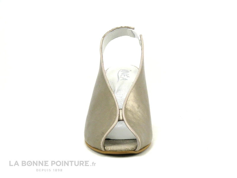 Inea PAPIO Beige Or - Sandale Doree A Talon Haut 4 Inea PAPIO Beige Or - Sandale Doree A Talon Haut – Image 2