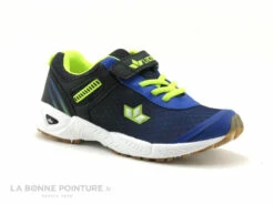 Lico BARNEY Marine Turkis - Basket Enfant - Elastique Et Velcro