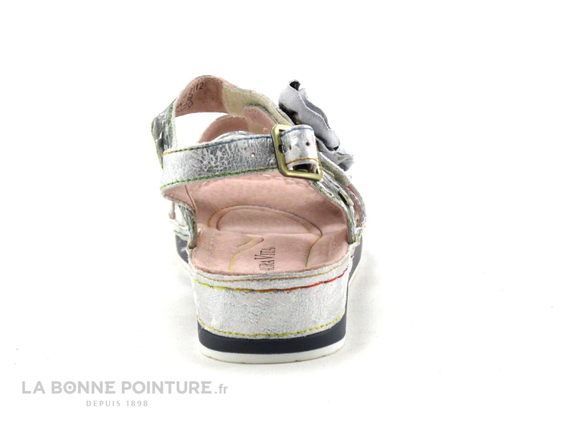 Laura Vita BRCUELO 0621 Gris - Sandale Reglable Femme 3 Velcros 6 Laura Vita BRCUELO 0621 Gris - Sandale Reglable Femme 3 Velcros – Image 4