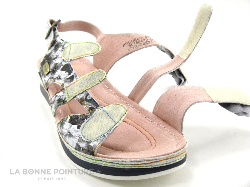 Laura Vita BRCUELO 0621 Gris - Sandale Reglable Femme 3 Velcros 7 Laura Vita BRCUELO 0621 Gris - Sandale Reglable Femme 3 Velcros – Image 5