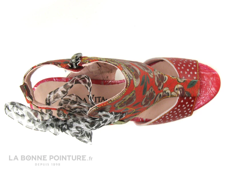 Laura Vita HICAO Rouge - Sandale Talon Haut - Ruban 8 Laura Vita HICAO Rouge - Sandale Talon Haut - Ruban – Image 6