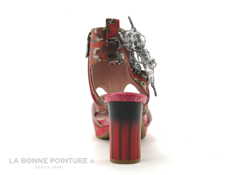 Laura Vita HICAO Rouge - Sandale Talon Haut - Ruban 6 Laura Vita HICAO Rouge - Sandale Talon Haut - Ruban – Image 4