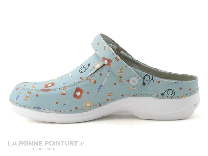 3 Points De Suspension KIADO Vert - Sabot Médical En Cuir 5 3 Points De Suspension KIADO Vert - Sabot Médical En Cuir – Image 3