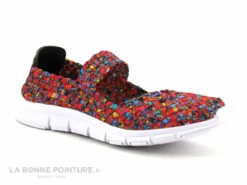 Morans KIEFE Fuchsia - Basket Ballerine En Elastique Multicolore -LA BONNE POINTURE Soldes cd24607c73b9e66c561f35ea11d5d5ef img 7375.jpg 180592