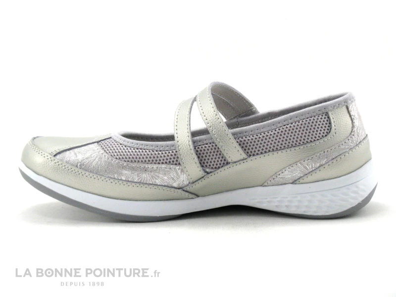 Enza Nucci FC4316 Argent - Ballerine Grise Avec Bride Velcro 4 Enza Nucci FC4316 Argent - Ballerine Grise Avec Bride Velcro – Image 2