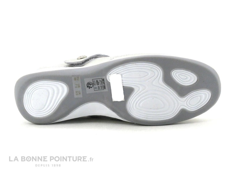 Enza Nucci FC4316 Argent - Ballerine Grise Avec Bride Velcro 6 Enza Nucci FC4316 Argent - Ballerine Grise Avec Bride Velcro – Image 4