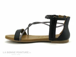 Tamaris 1-28043-20 Black - Sandale Plate Femme Cuir Noir -LA BONNE POINTURE Soldes cd24607c73b9e66c561f35ea11d5d5ef img 7402.jpg 180432