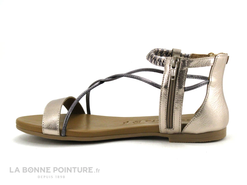 Tamaris 1-28043-20 Champagne - Nu-pieds Femme Dore 5 Tamaris 1-28043-20 Champagne - Nu-pieds Femme Dore – Image 3
