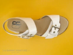 Geo Reino GIFABE Blanc - Nu-pieds Femme - Semelle Compensee -LA BONNE POINTURE Soldes cd24607c73b9e66c561f35ea11d5d5ef img 7442.jpg 168515