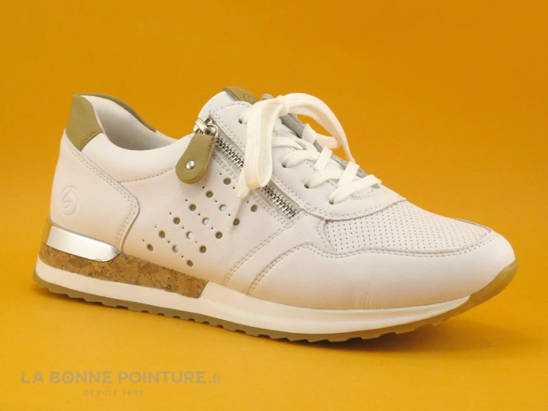 Remonte D2536-80 - Blanc Beige Argent - Basket Basse Femme 3 Remonte D2536-80 - Blanc Beige Argent - Basket Basse Femme