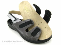 Semelflex GISELE 2 Punto Tresor - Sandale Confort Femme Gris - Argent -LA BONNE POINTURE Soldes cd24607c73b9e66c561f35ea11d5d5ef img 7511.jpg 180702