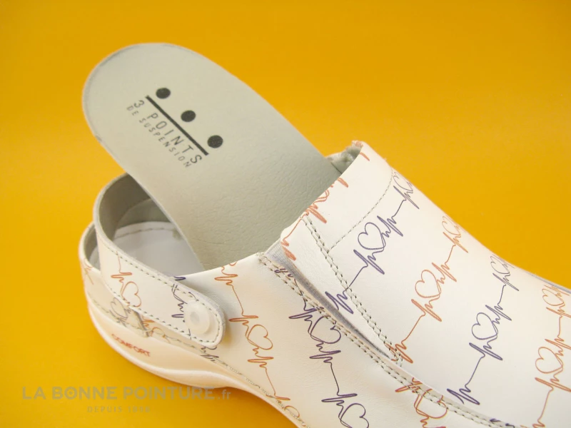 3 Points De Suspension KIADO Blanc - Sabot Femme En Cuir 6 3 Points De Suspension KIADO Blanc - Sabot Femme En Cuir – Image 4