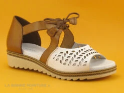 Dorking ESPE D8773-TX - Blanc Marron - Sandale Femme Avec Contrefort -LA BONNE POINTURE Soldes cd24607c73b9e66c561f35ea11d5d5ef img 7557.jpg 169014