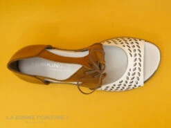 Dorking ESPE D8773-TX - Blanc Marron - Sandale Femme Avec Contrefort -LA BONNE POINTURE Soldes cd24607c73b9e66c561f35ea11d5d5ef img 7562.jpg 169012