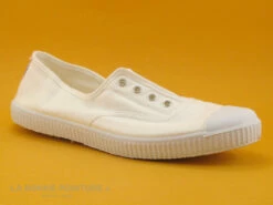 Cienta 70997 05 - Tennis Toile Blanche - Sans Lacet