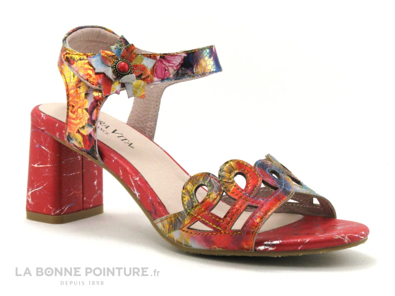 Laura Vita HECO 13 Rouge - Sandale Talon Haut 7 Laura Vita HECO 13 Rouge - Sandale Talon Haut – Image 5