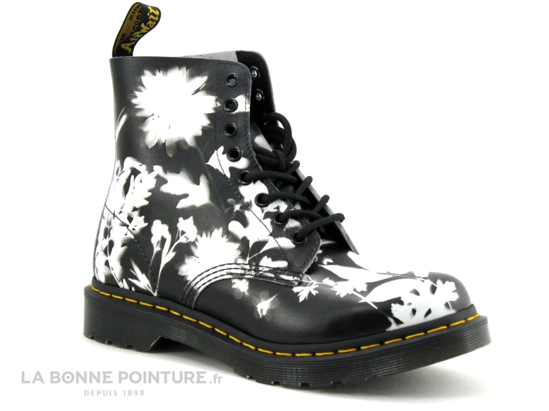 Dr. Martens Dr Martens 1460 PASCAL Phantom Floral Shadow Backhand Black White - Boots 3 Dr. Martens Dr Martens 1460 PASCAL Phantom Floral Shadow Backhand Black White - Boots