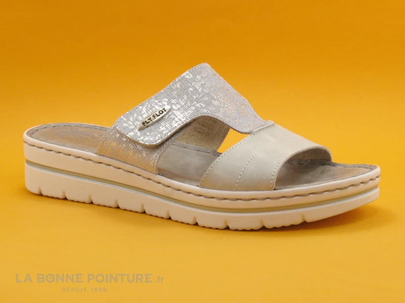 Fly Flot FLYKOR Argent - Gris - Mule Compensee Femme 7 Fly Flot FLYKOR Argent - Gris - Mule Compensee Femme – Image 5