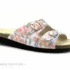 Artika Soft BASQUE Vaq Roses - Blanc - Multicolore - Mule Femme