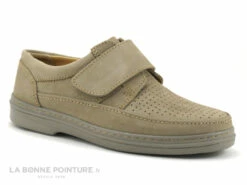 Celferi 002-V-B- Beige - Chaussure Homme Daim Beige Avec Scratch