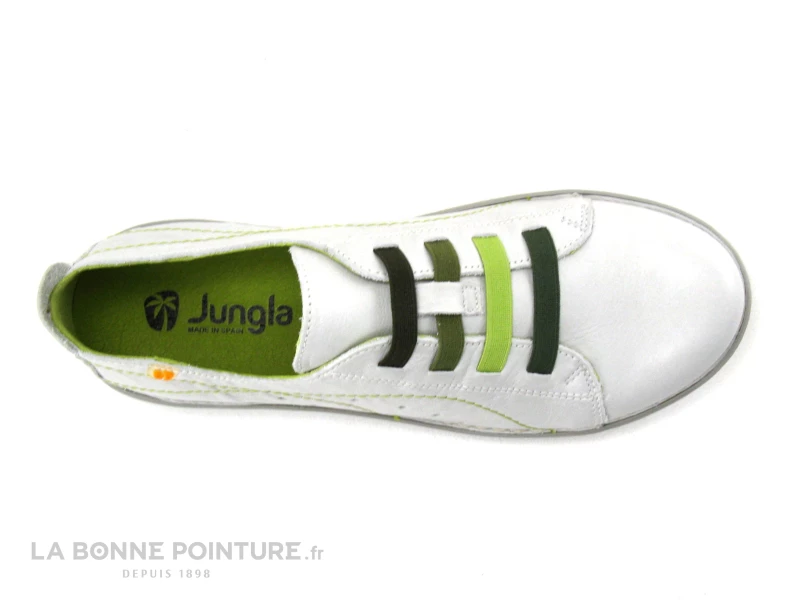 Jungla 6020 Off White - Gris - Vert - Chaussure Basse Femme 8 Jungla 6020 Off White - Gris - Vert - Chaussure Basse Femme – Image 6