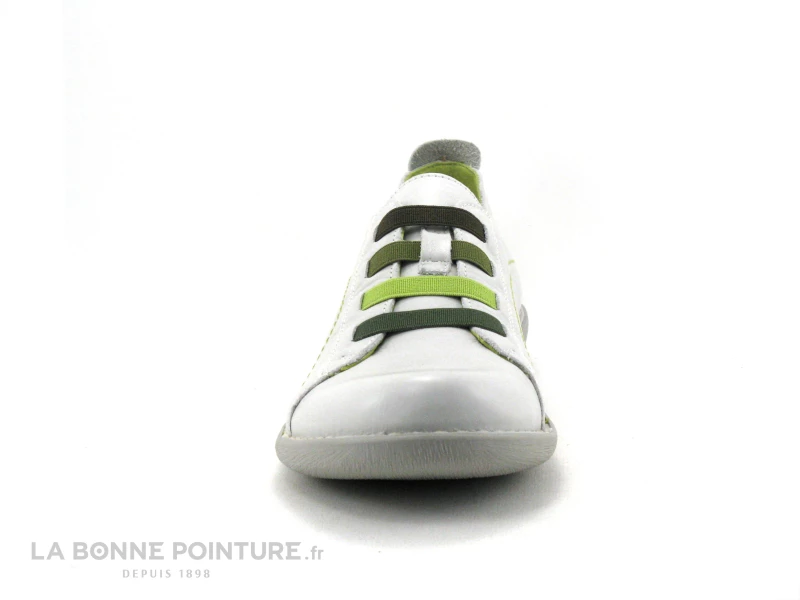 Jungla 6020 Off White - Gris - Vert - Chaussure Basse Femme 4 Jungla 6020 Off White - Gris - Vert - Chaussure Basse Femme – Image 2