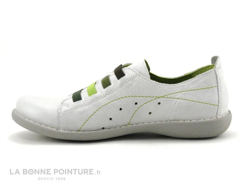 Jungla 6020 Off White - Gris - Vert - Chaussure Basse Femme 5 Jungla 6020 Off White - Gris - Vert - Chaussure Basse Femme – Image 3