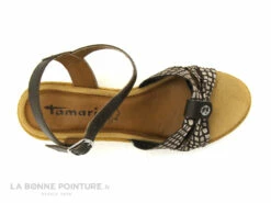 Tamaris 1-28346-20 Chocolate-Dots - Nu-pieds Talon Compense -LA BONNE POINTURE Soldes cd24607c73b9e66c561f35ea11d5d5ef img 7738.jpg 181081