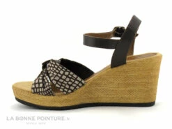 Tamaris 1-28346-20 Chocolate-Dots - Nu-pieds Talon Compense -LA BONNE POINTURE Soldes cd24607c73b9e66c561f35ea11d5d5ef img 7741.jpg 181083
