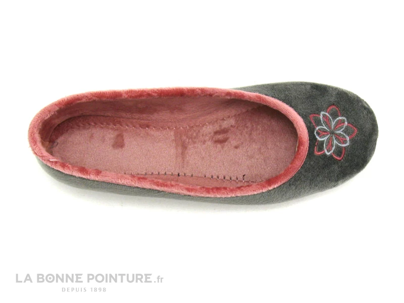 RYB 600W68 Gris Rose - Pantoufle Ballerine 5 RYB 600W68 Gris Rose - Pantoufle Ballerine – Image 3