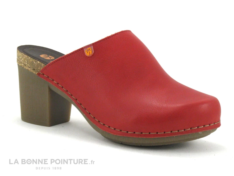 Jungla 7855 Rojo - Sabot Femme Cuir Rouge - Talon Haut 3 Jungla 7855 Rojo - Sabot Femme Cuir Rouge - Talon Haut