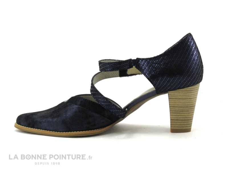 Geo Reino ALVITOL Marine - Escarpin Talon Haut Avec Bride 5 Geo Reino ALVITOL Marine - Escarpin Talon Haut Avec Bride – Image 3